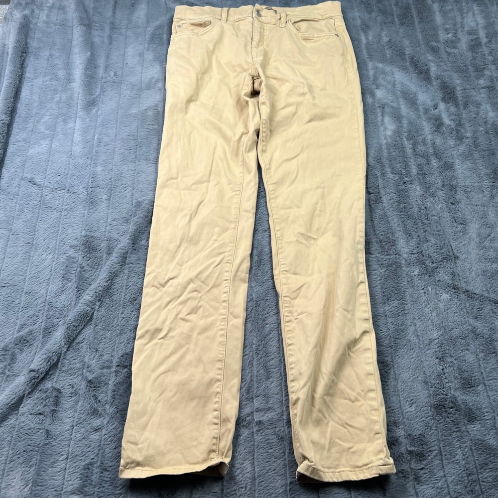 Joe's Jeans Brixton Straight Narrow Pants Mens 31 Khaki Tan Kinetic Stretch